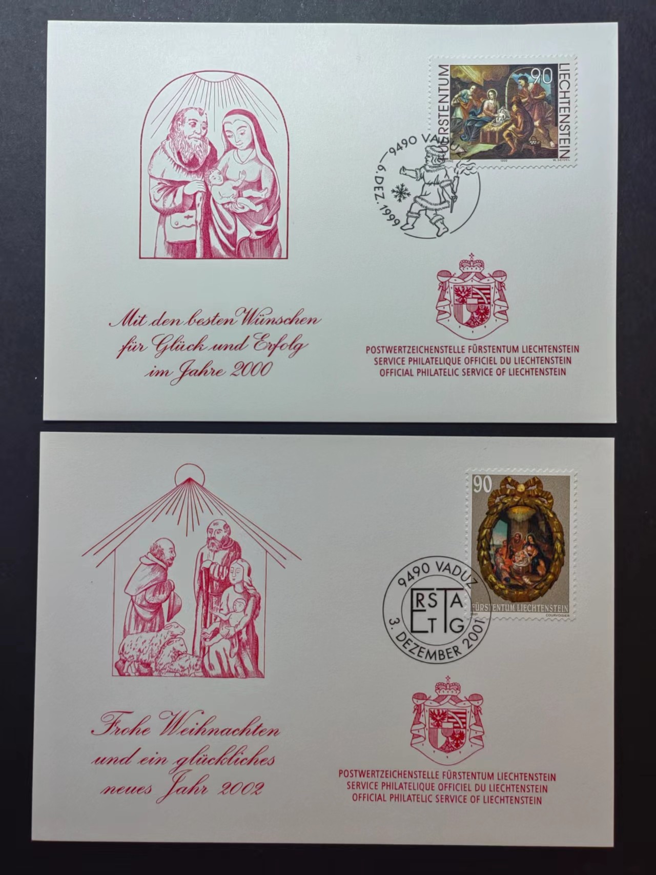 多国邮品✌（拍卖场）精品🔥专场 第④⑦场 列支敦士登公国1999年 天使的礼物