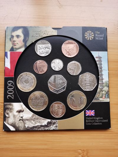 道一币馆币章第三十五场 - 原包装 英2009年套币十一枚套 含纪念币四枚