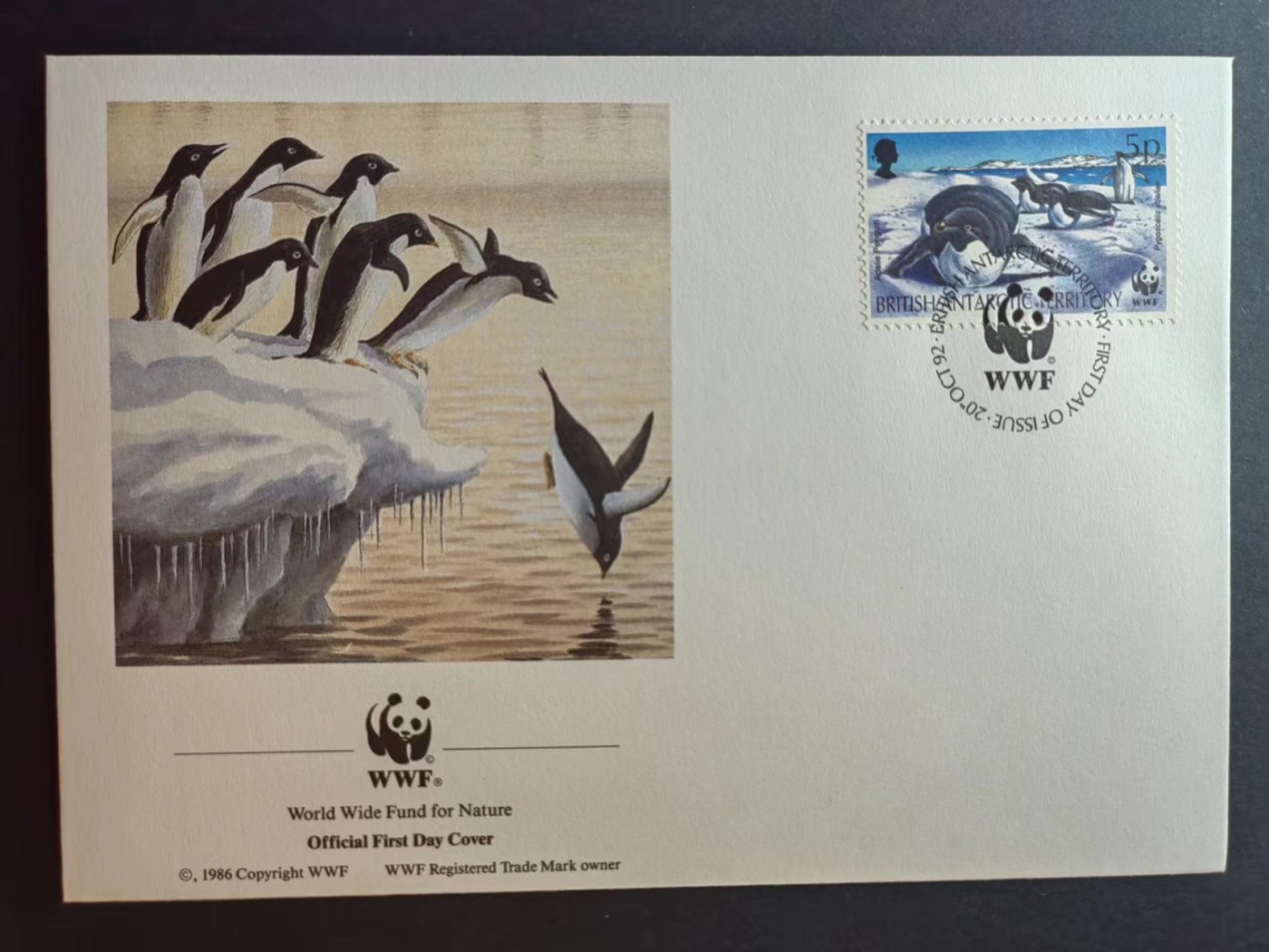 多国邮品✌（拍卖场）精品🔥专场 第④⑦场 英属南极领地 1992年 南极动物 一套全 (WWF世界自然基金会) 