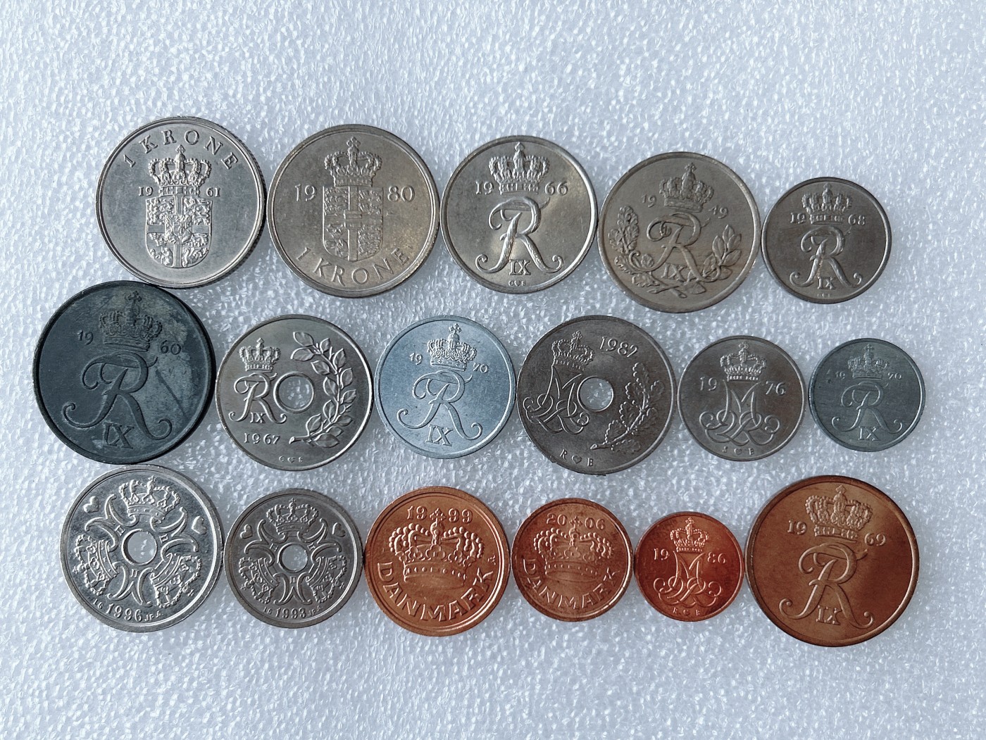 第一海外回流一元起拍收藏 散币专场 第63期 丹麦硬币 17枚 无重复