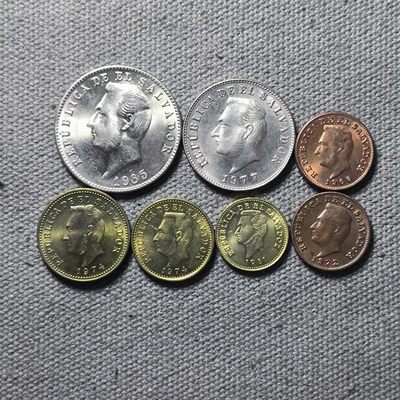 一百二十六期二月第4拍 好品散币 初9通快递年后发货 - 2.4.4萨尔瓦多大小面值，不同年份