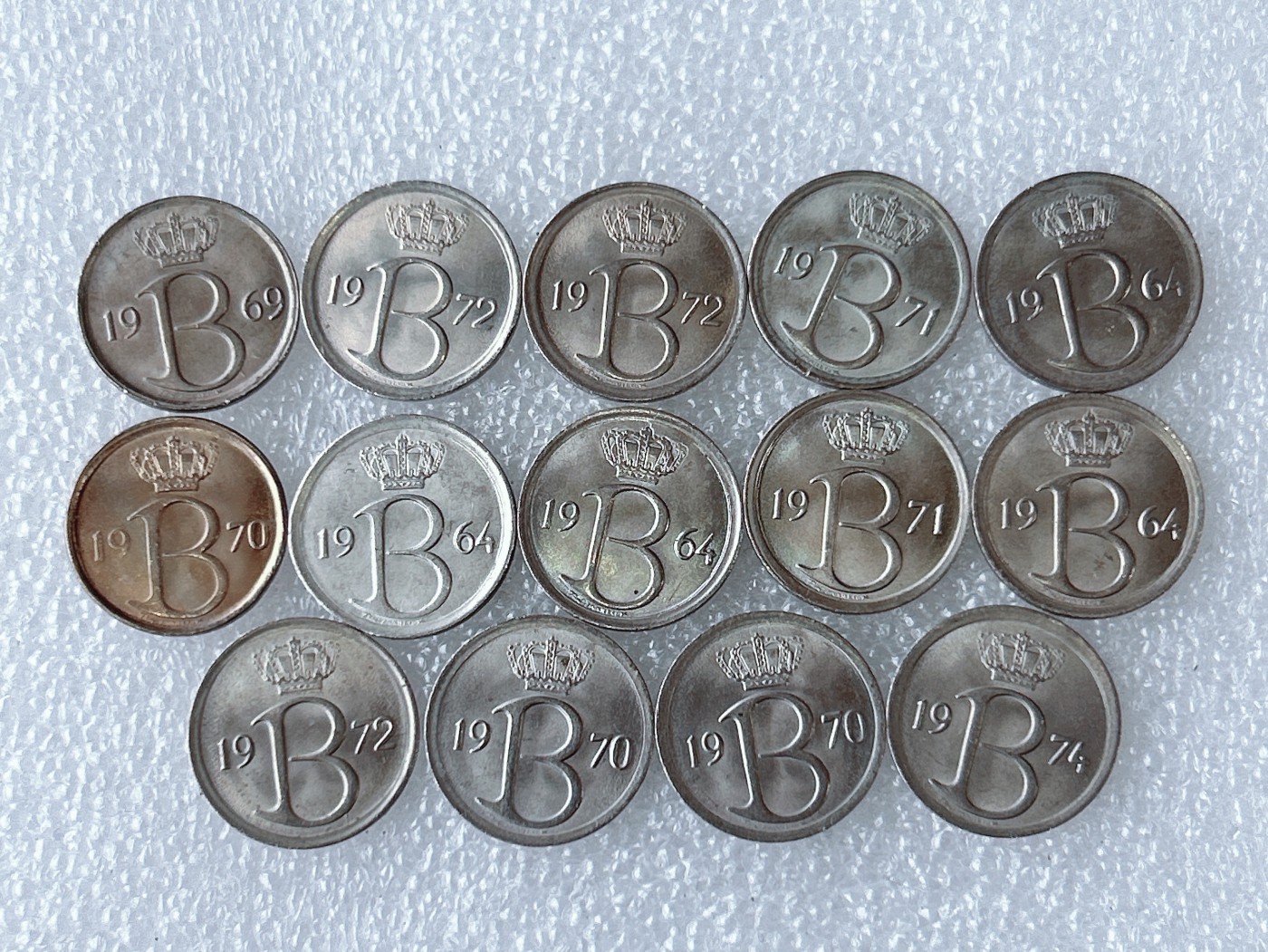 第一海外回流一元起拍收藏 散币专场 第63期 比利时25分 14枚