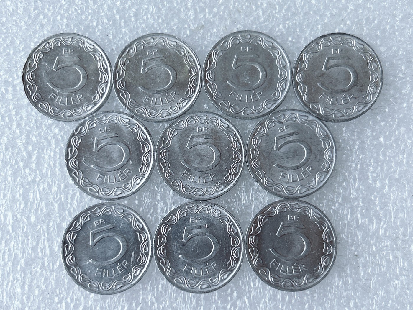 第一海外回流一元起拍收藏 散币专场 第63期 匈牙利5菲勒铝币 10枚