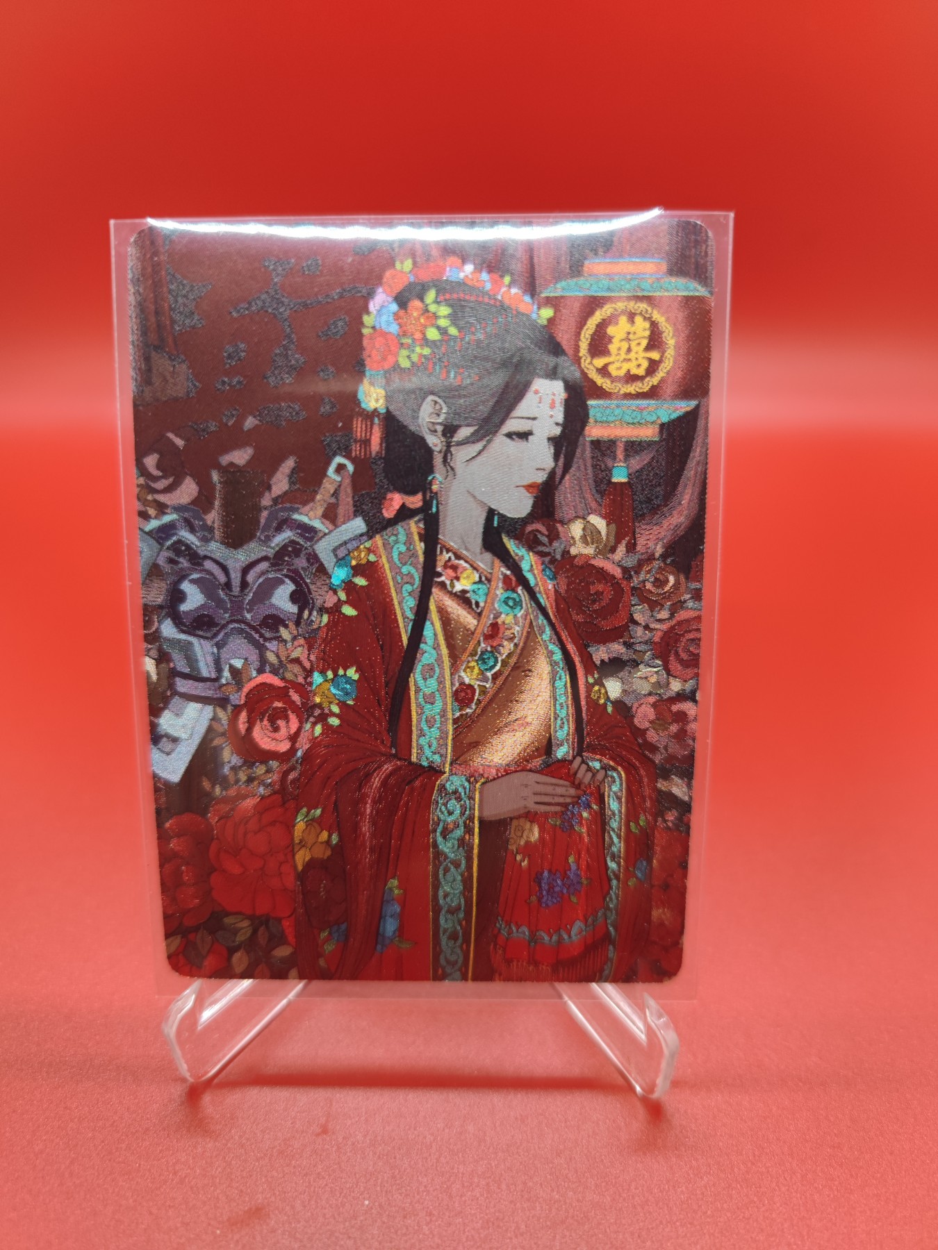 (小花瓣春节专场)妖精的尾巴卡牌拍卖第十一期 [小花瓣]民间吉神三娘出嫁粗闪特卡一张，编号249/259