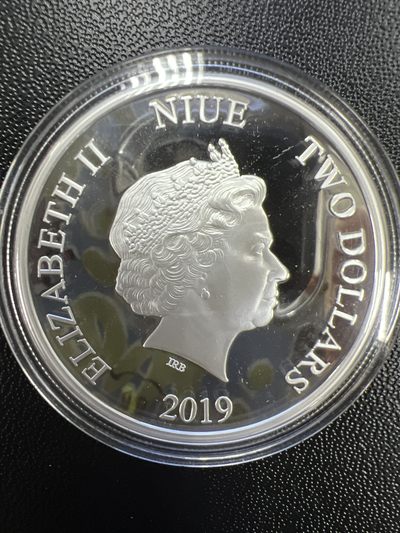 康怡轩钱币【俄罗斯+纽埃+新西兰+基里巴斯+德国 专场】第251001期  2019年纽埃发行迪士尼米奇和他的朋友们系列-唐老鸭精制纪念银币（原盒原证）