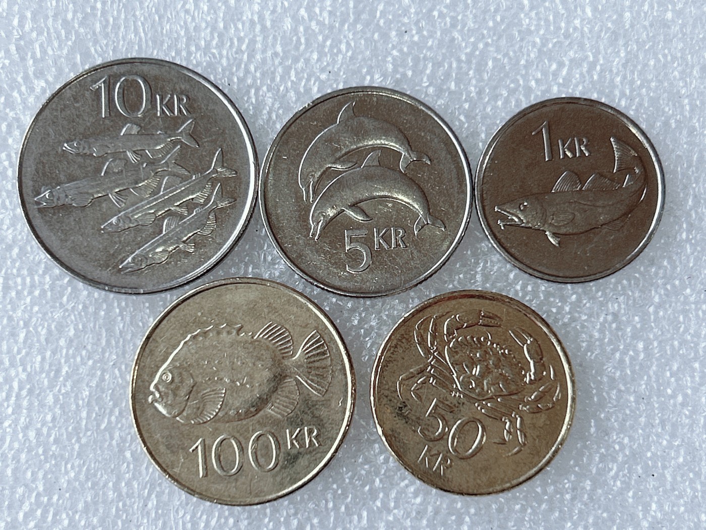 第一海外回流一元起拍收藏 散币专场 第63期 冰岛硬币 5枚