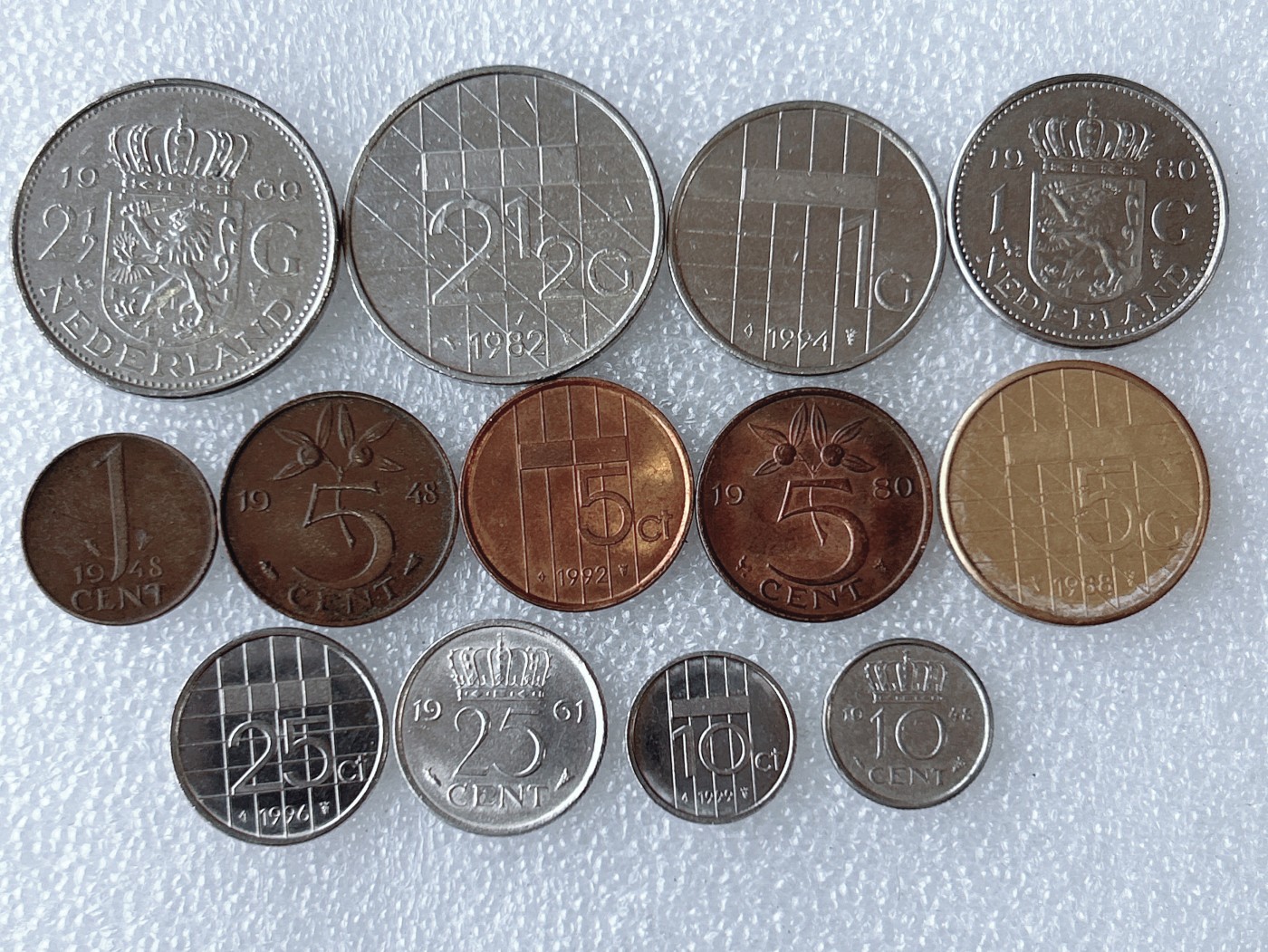 第一海外回流一元起拍收藏 散币专场 第63期 荷兰硬币 13枚 无重复