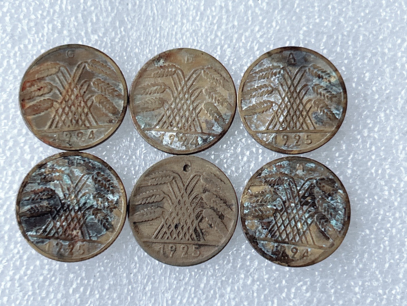 第一海外回流一元起拍收藏 散币专场 第63期 德国10芬尼 5枚