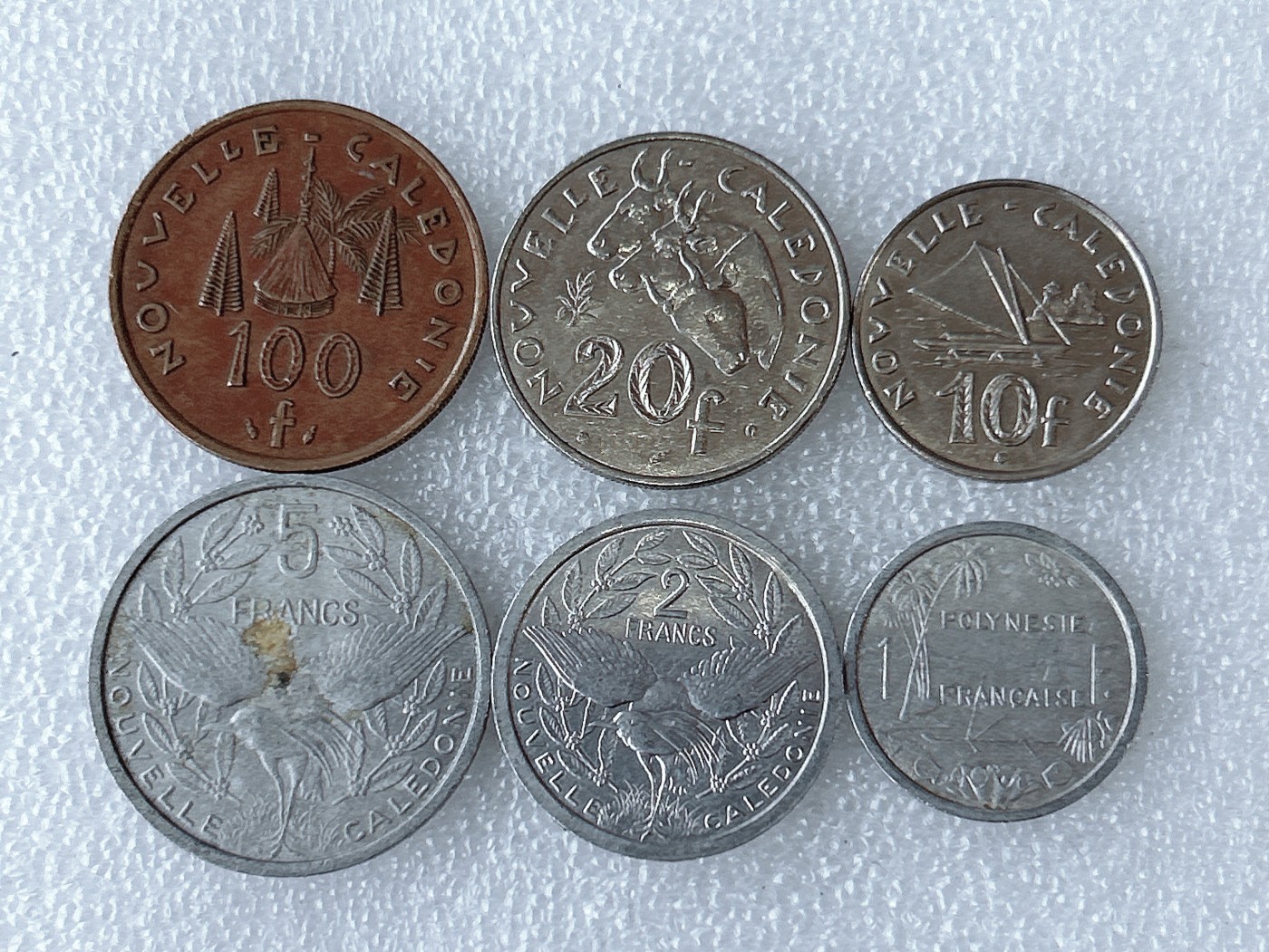 第一海外回流一元起拍收藏 散币专场 第63期 法属新喀里多尼亚6枚套