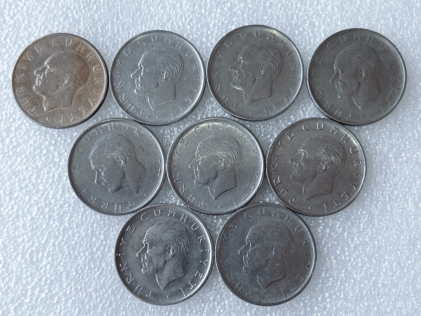 第一海外回流一元起拍收藏 散币专场 第63期 土耳其1里拉 10枚