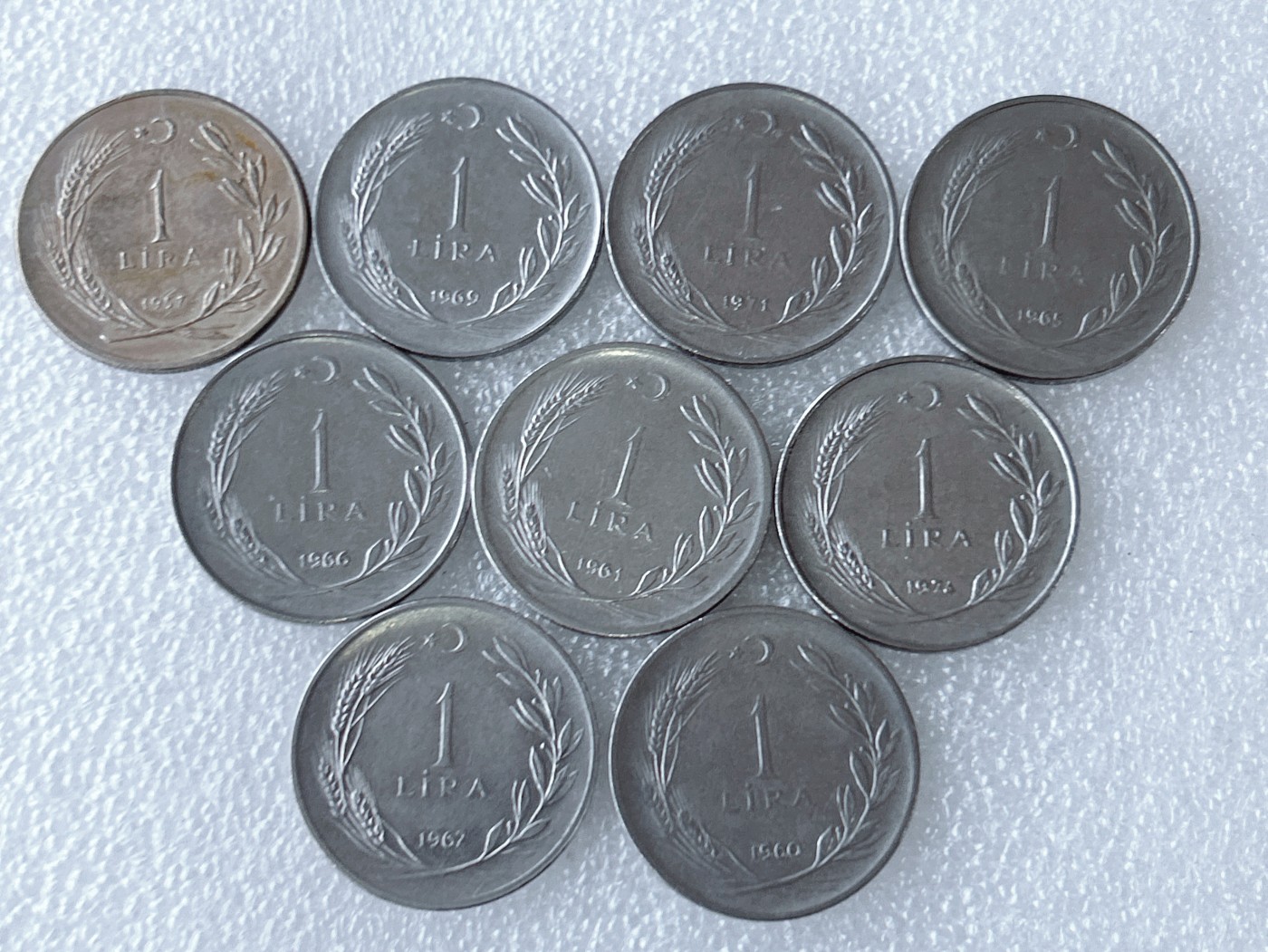 第一海外回流一元起拍收藏 散币专场 第63期 土耳其1里拉 10枚