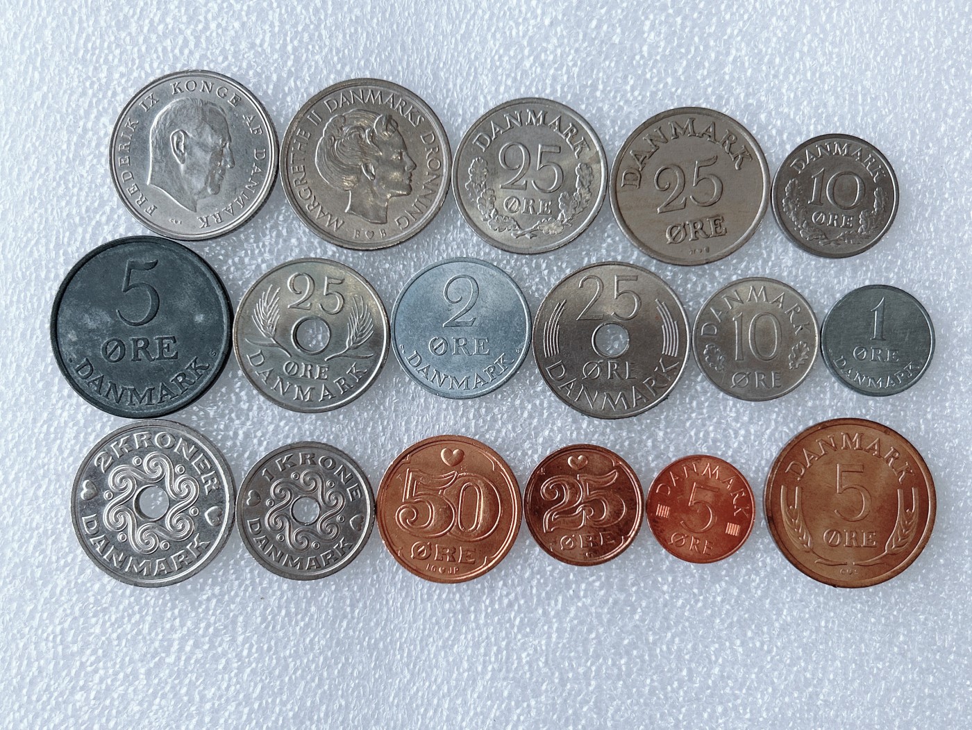 第一海外回流一元起拍收藏 散币专场 第63期 丹麦硬币 17枚 无重复