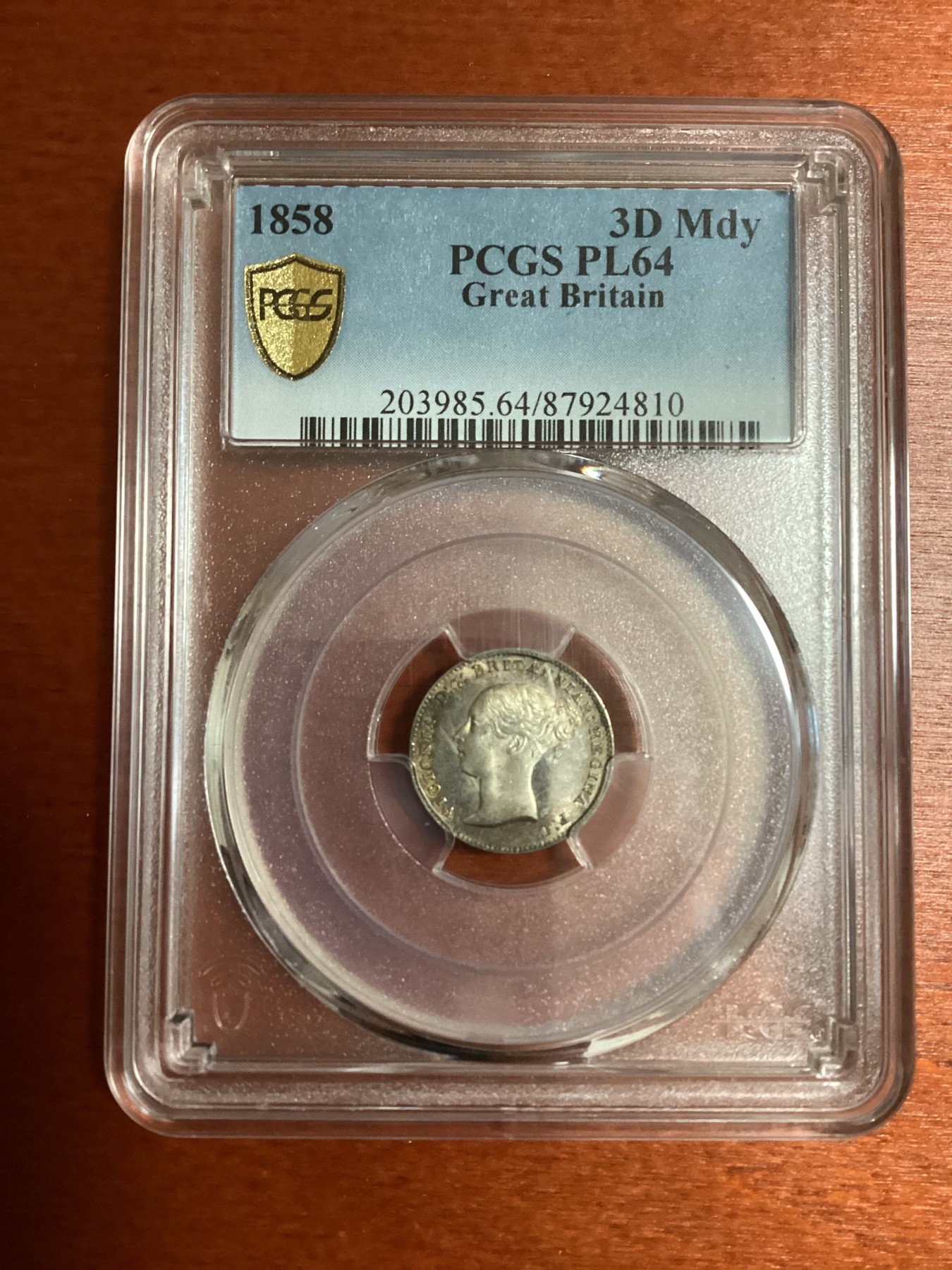长老汇兔年精选第二场 1858英国维多利亚早期濯足币一套四枚，PCGS PL64-65分，很难得，基本都是冠亚军分