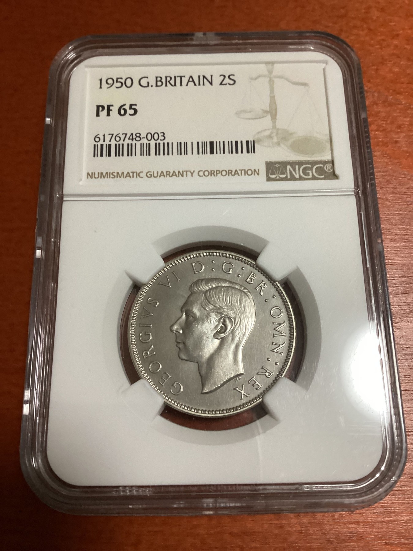 长老汇兔年精选第二场 1950英国乔治六世精制套币9枚，NGC PF63-65分不等，未评级一套价格280美金