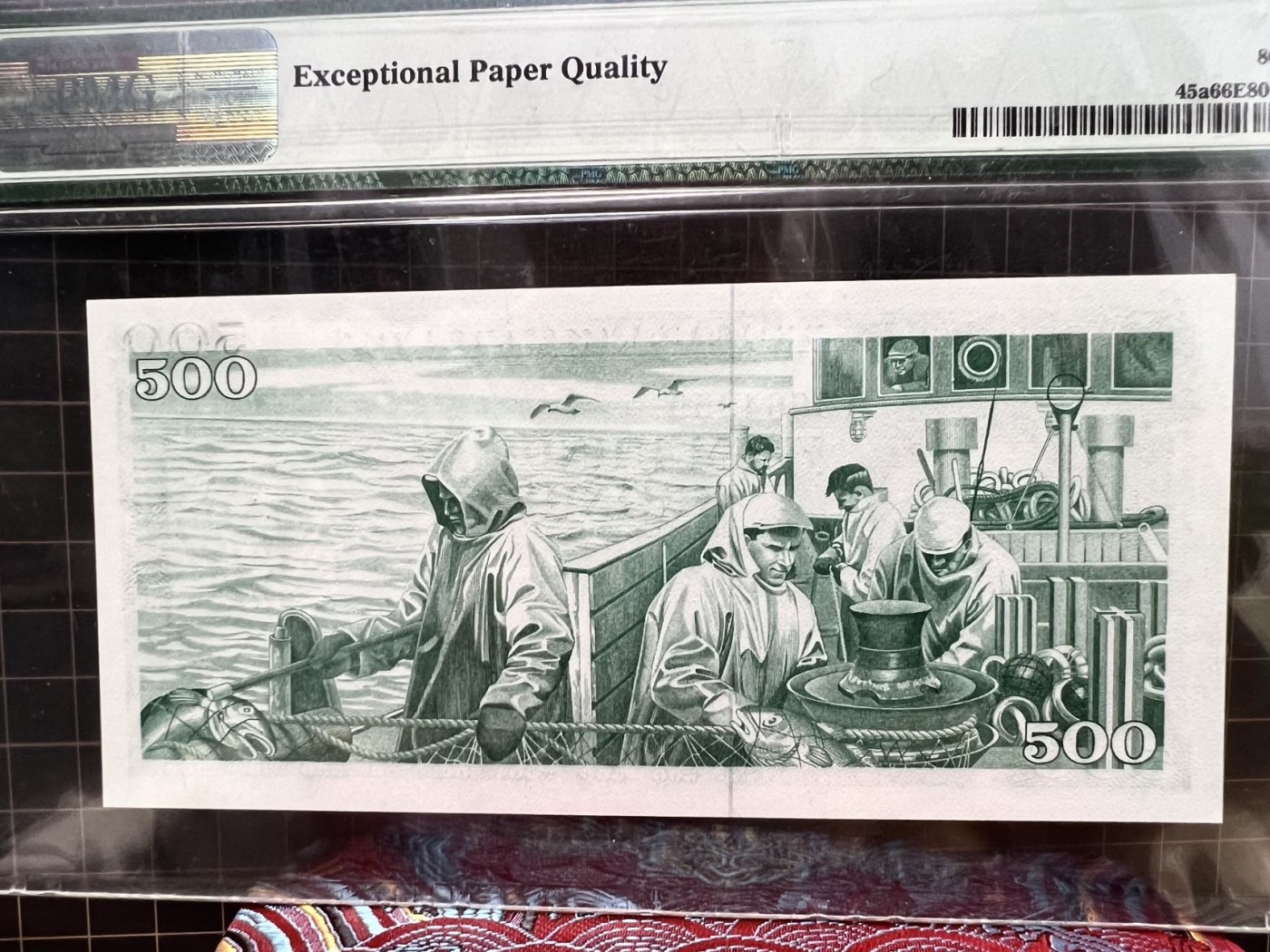 【Blue Auction】✨世界纸币精拍第432期——新年首拍 冰岛 1961年500克朗 PMG66EPQ 