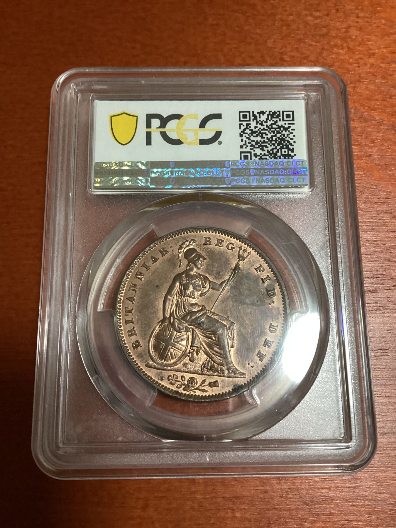 长老汇兔年精选第二场 1841 1D S-3948 No Colon英国维多利亚早期1便士，PCGS MS63RD，季军分，更高分仅有6枚，首年版，不带colon标志书价750美金