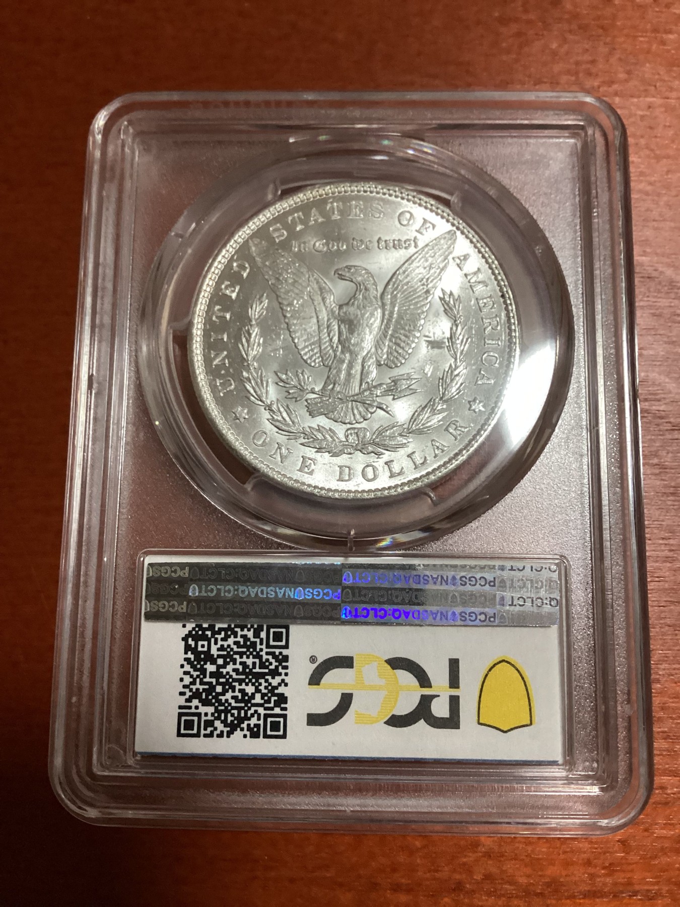 长老汇兔年精选第二场 1888美国摩根一美元银币，PCGS MS64分，吉祥年份