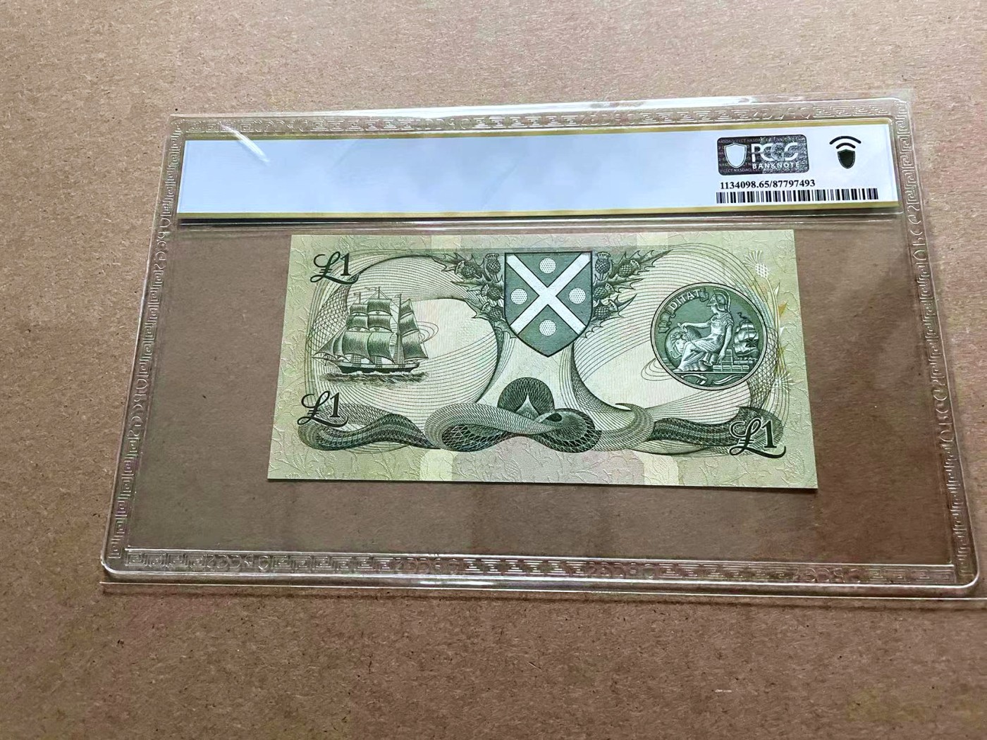 【Blue Auction】✨世界纸币精拍第432期——新年首拍 【无47】苏格兰 1988年1镑 PCGS65EPQ 