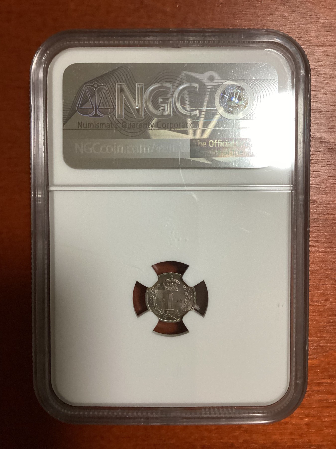 长老汇兔年精选第二场 1896英国维多利亚濯足币1便士银币，NGC MS65分，超高分