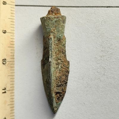 🏮🎉物与斋新春连拍2-古泉专场（英国回流裸币+藏家纸夹） - 战汉三翼青铜箭头，锐利依然，包真包老