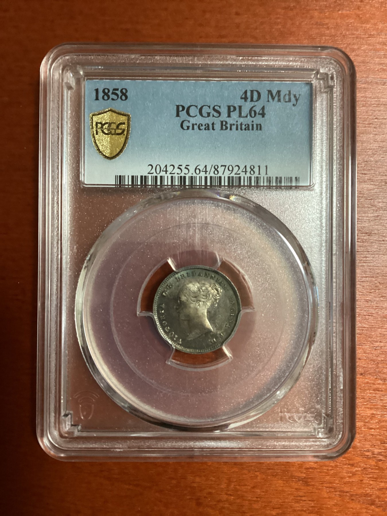 长老汇兔年精选第二场 1858英国维多利亚早期濯足币一套四枚，PCGS PL64-65分，很难得，基本都是冠亚军分