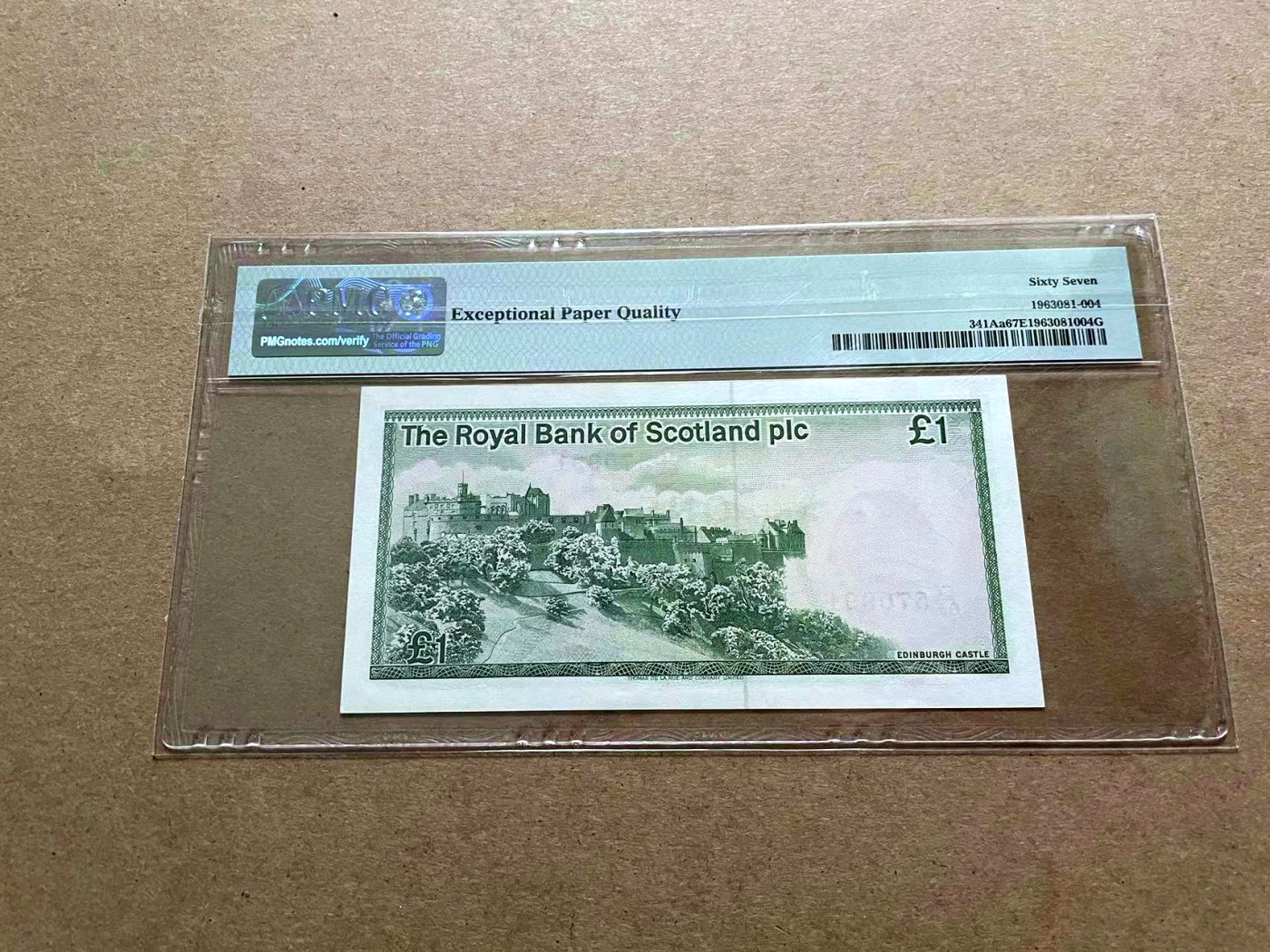 【Blue Auction】✨世界纸币精拍第432期——新年首拍 苏格兰 1986年1镑 BWC出品 PMG67EPQ 