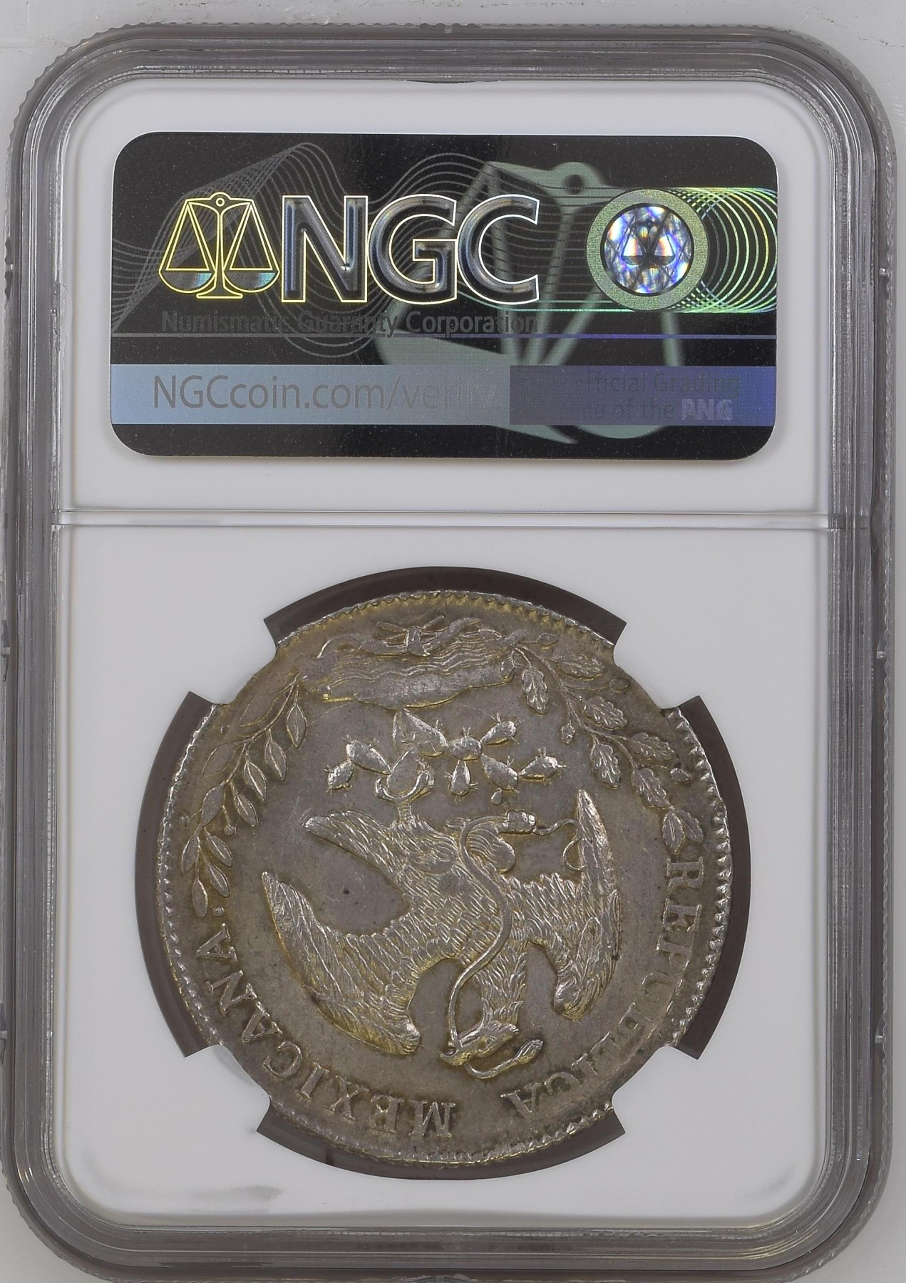 长老汇兔年精选第二场 1896ZS FZ 墨西哥鹰洋8R银币，NGC MS63分