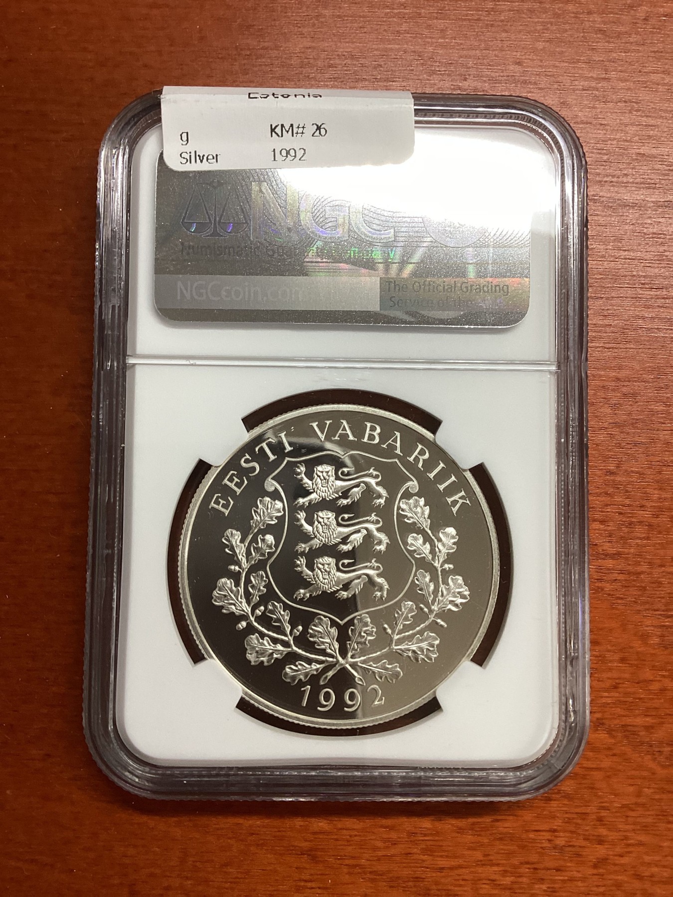 长老汇兔年精选第二场 1992 爱沙尼亚仓雨燕10克罗尼精制银币，NGC PF69UC，更高分仅有14枚，比较少见