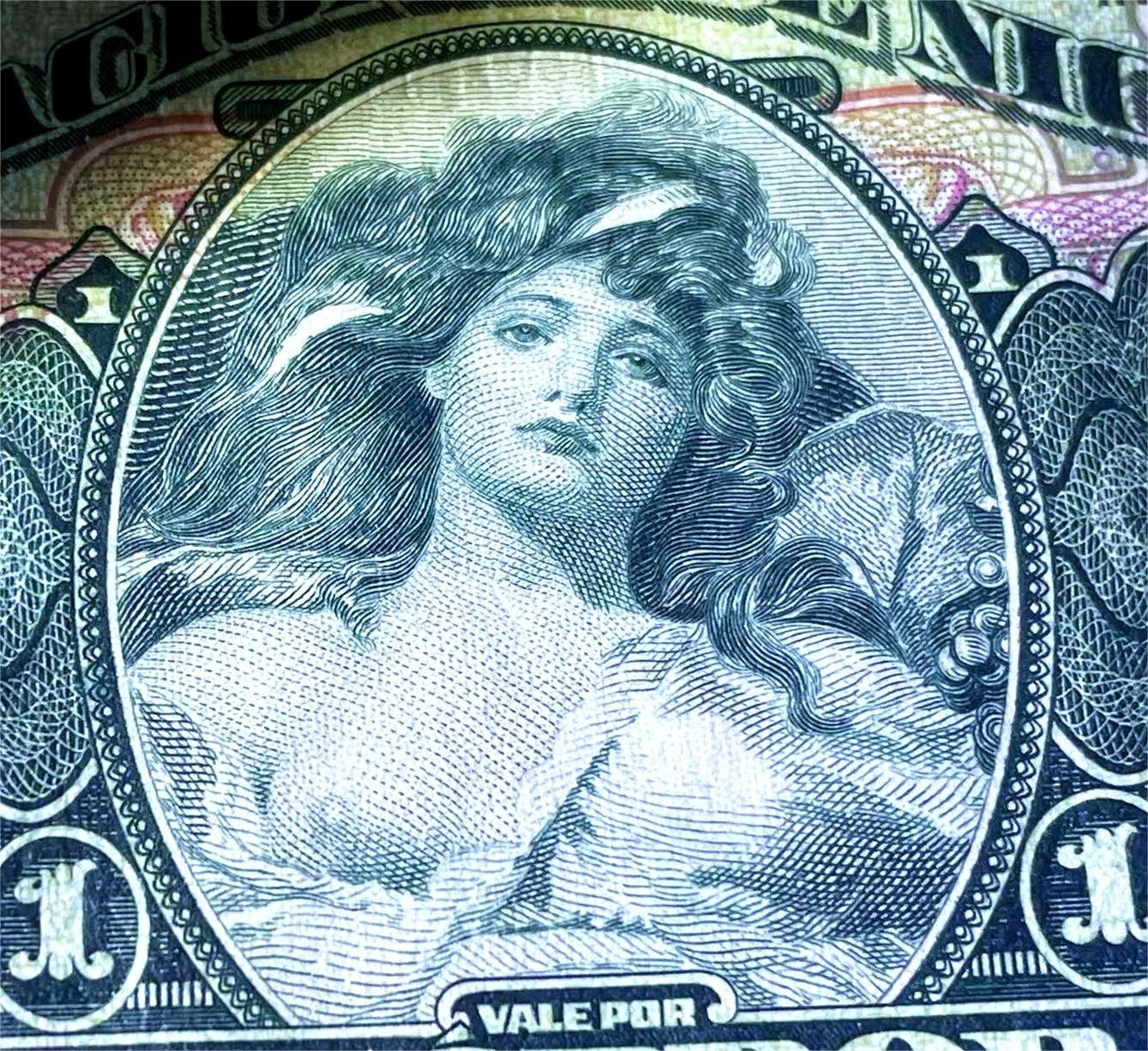 【Blue Auction】✨世界纸币精拍第432期——新年首拍 尼加拉瓜 1927年1克朗 ABNC雕刻精美 裸女 早期绿色版较少见 PMG66EPQ 样钞 老壳子 非常经典的一张 