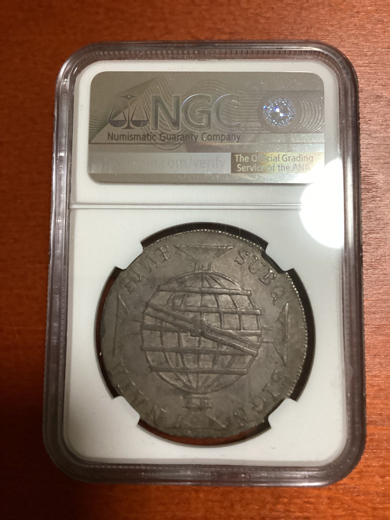 长老汇兔年精选第二场 1816R 巴西早期960R大银币，NGC XF45分，西班牙双柱基础上打制而成，别有韵味