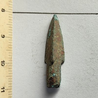 🏮🎉物与斋新春连拍2-古泉专场（英国回流裸币+藏家纸夹） - 三棱青铜箭头，包真包老