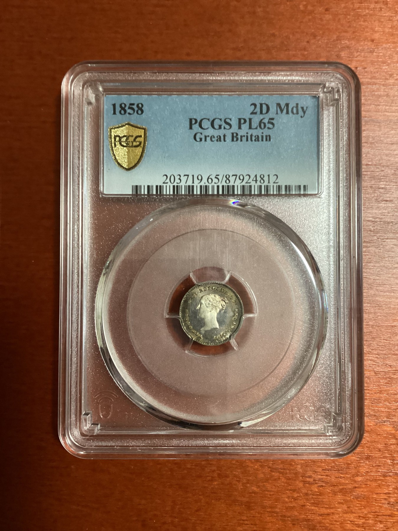 长老汇兔年精选第二场 1858英国维多利亚早期濯足币一套四枚，PCGS PL64-65分，很难得，基本都是冠亚军分