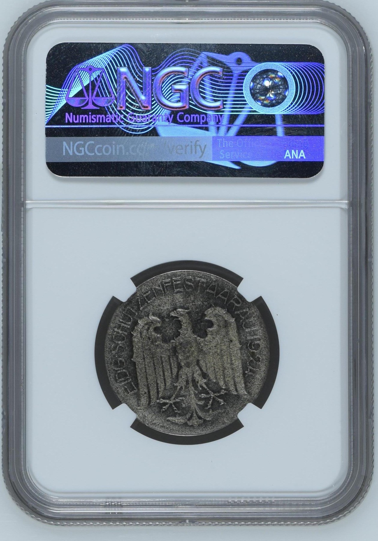 长老汇兔年精选第二场 1924 瑞士射击节银章，NGC MS63分，更高分仅有10枚