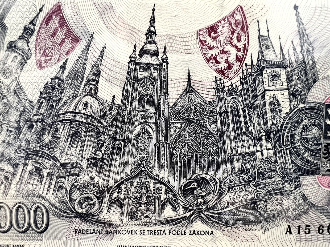 【Blue Auction】✨世界纸币精拍第432期——新年首拍 【初版】捷克 1993年5000克朗 PMG68EPQ超高分 背面大场景雕刻精美