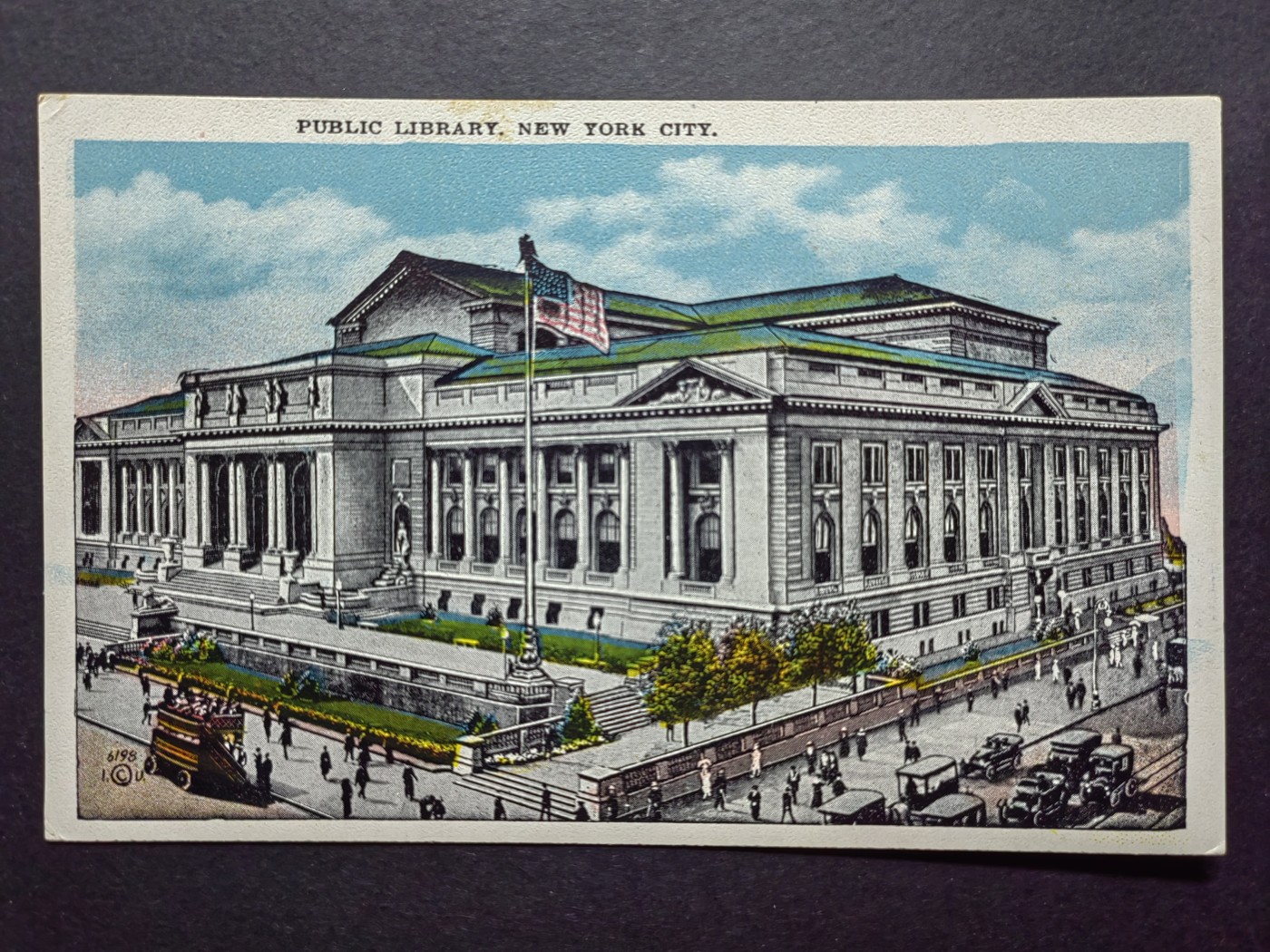明信片✌（拍卖场）精品🔥专场 第④⑧场 公共图书馆-纽约市