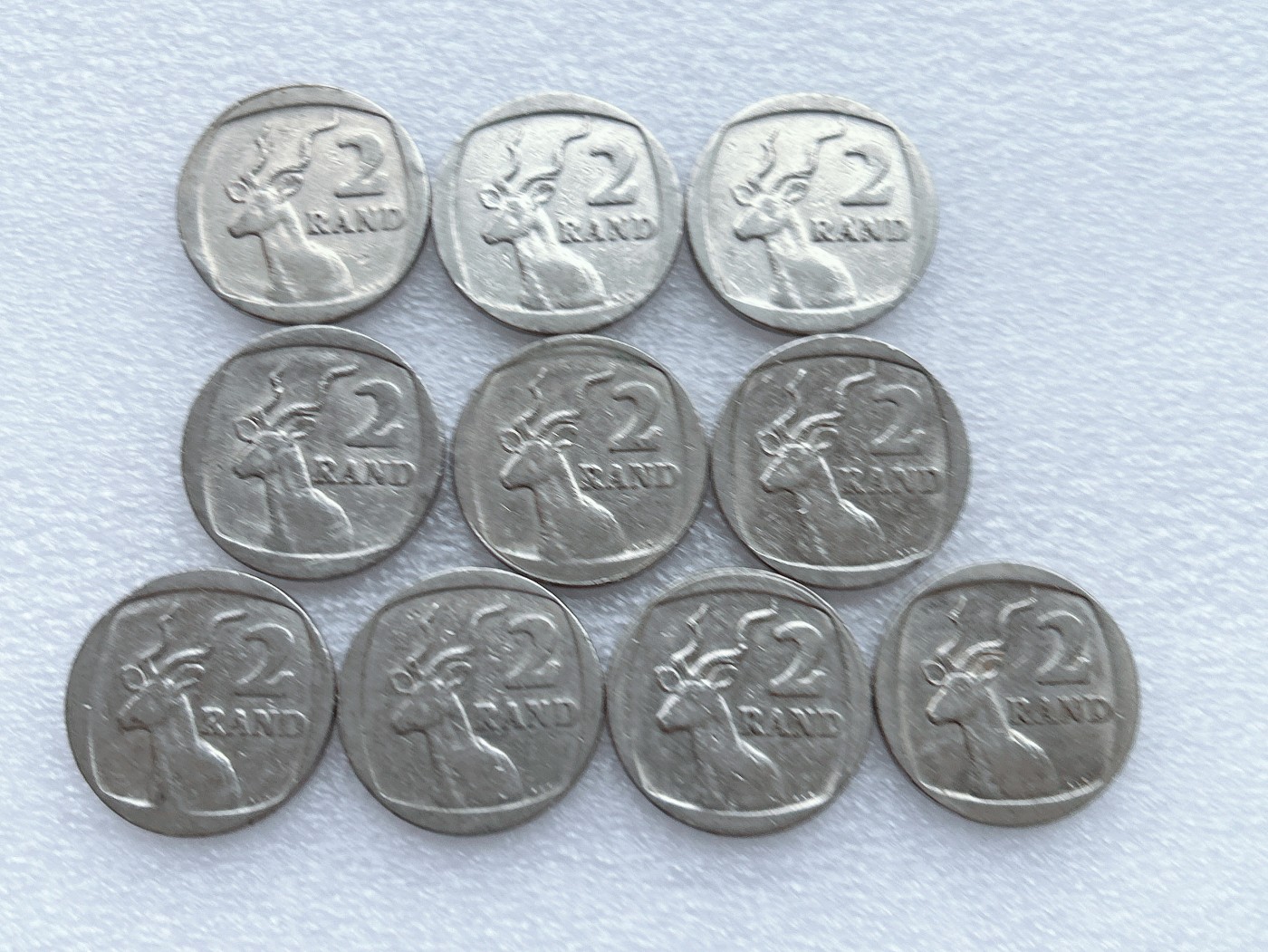 第一海外回流一元起拍收藏 散币专场 第65期 南非2兰特 10枚