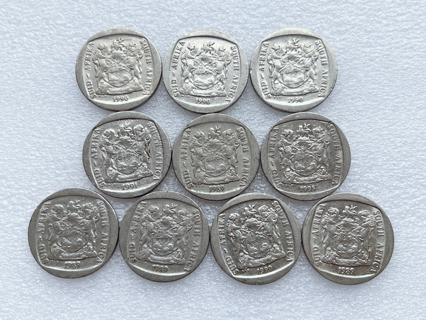 第一海外回流一元起拍收藏 散币专场 第65期 南非2兰特 10枚