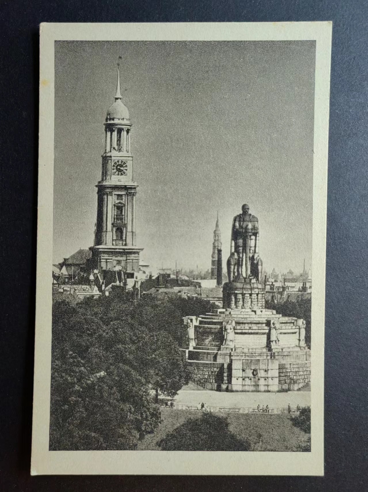 明信片✌（拍卖场）精品🔥专场 第④⑧场 汉堡-米迦勒教堂和俾斯麦纪念碑