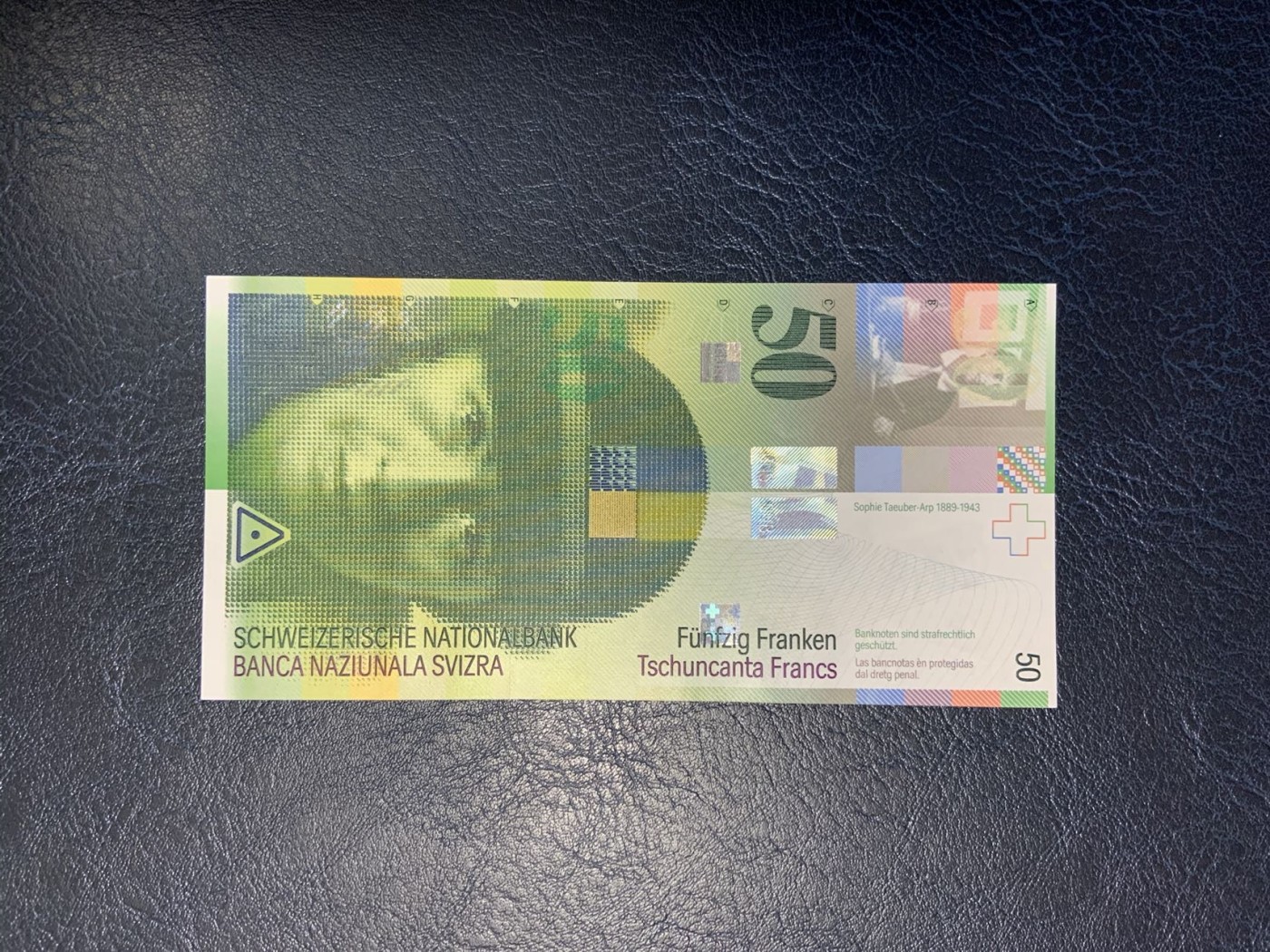 收藏联盟Quantum Auction 第323期拍卖 (需要寄存以及更改收货地址请提前告知) 瑞士1994年50法郎 品相全新UNC 首发年份 舞蹈家 苏菲·托伊伯  　