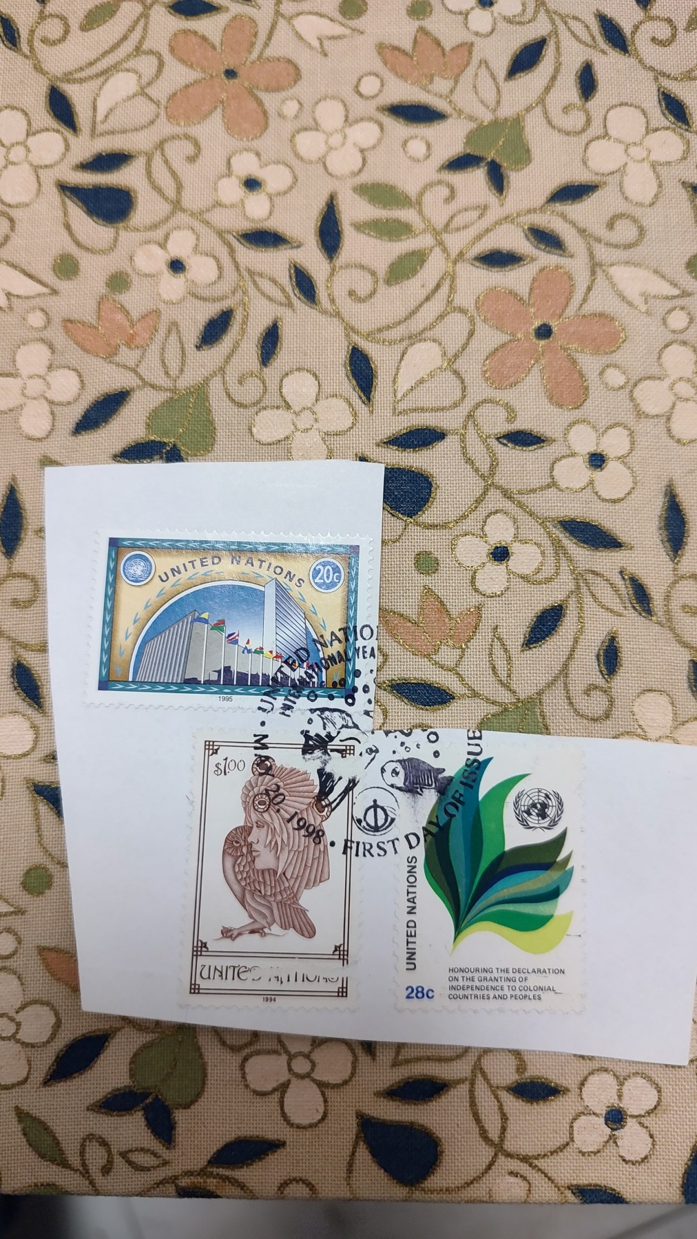 一月邮币社第十八期拍卖国际邮票专场 联合国实寄剪片一枚