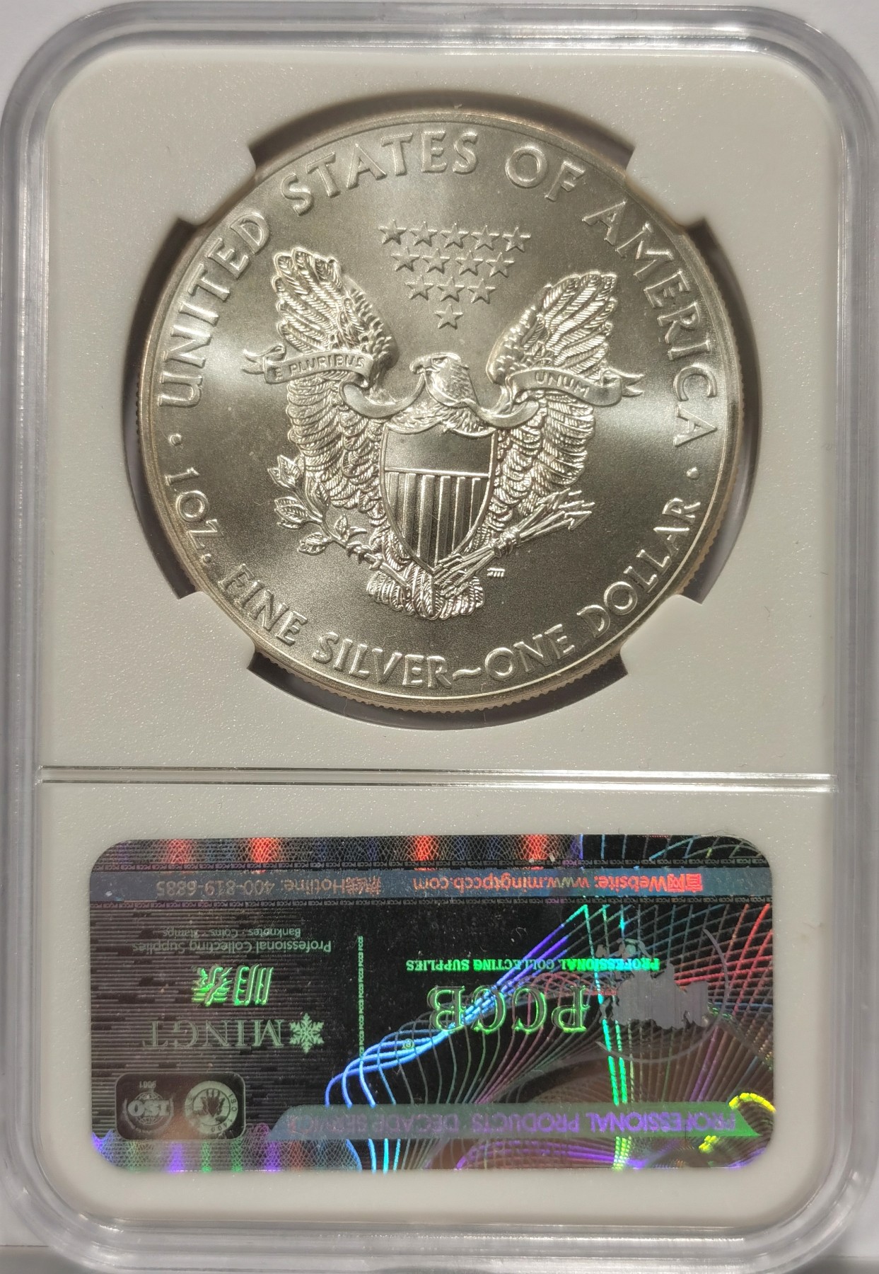 博洋堂世界钱币拍卖第064期（全场包邮） 2014年美国鹰洋自由行走女神1美元纪念银币，全新原光UNC/BU未流通，原封拆卷，状态极佳