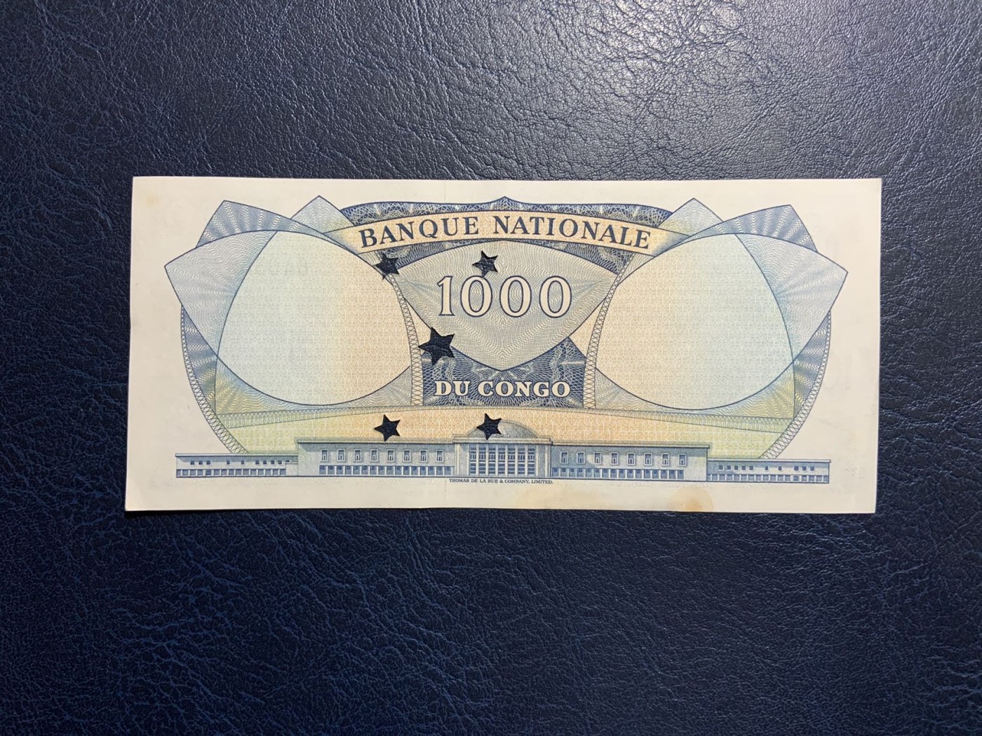 收藏联盟Quantum Auction 第323期拍卖 (需要寄存以及更改收货地址请提前告知) 刚果1964年1000法郎打孔注销票 品相UNC-