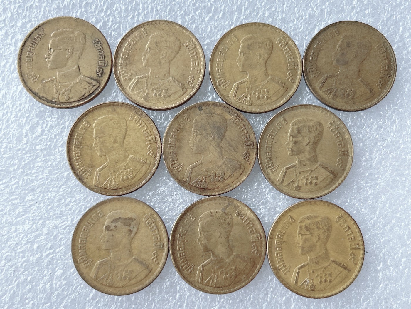 第一海外回流一元起拍收藏 散币专场 第65期 泰国50萨当铜币 10枚