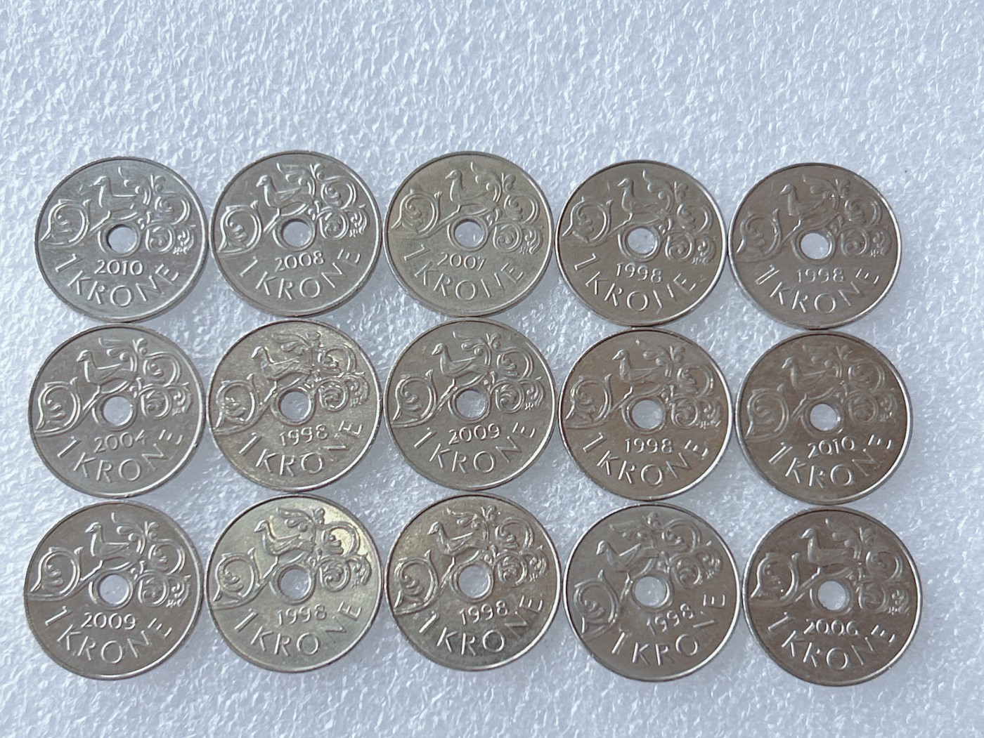 第一海外回流一元起拍收藏 散币专场 第65期 丹麦1克朗 15枚