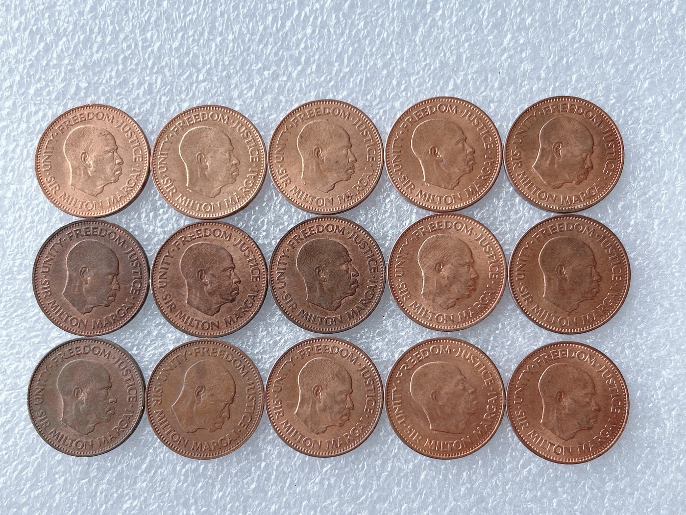 第一海外回流一元起拍收藏 散币专场 第65期 塞拉利昂1/2分硬币 1964年版 15枚