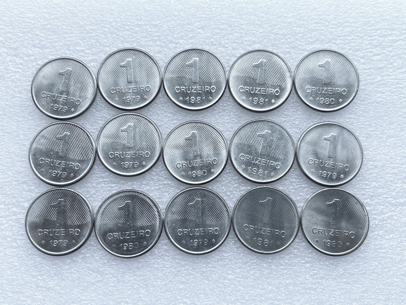 第一海外回流一元起拍收藏 散币专场 第65期 巴西1克鲁塞罗不锈钢币.甘蔗 15枚