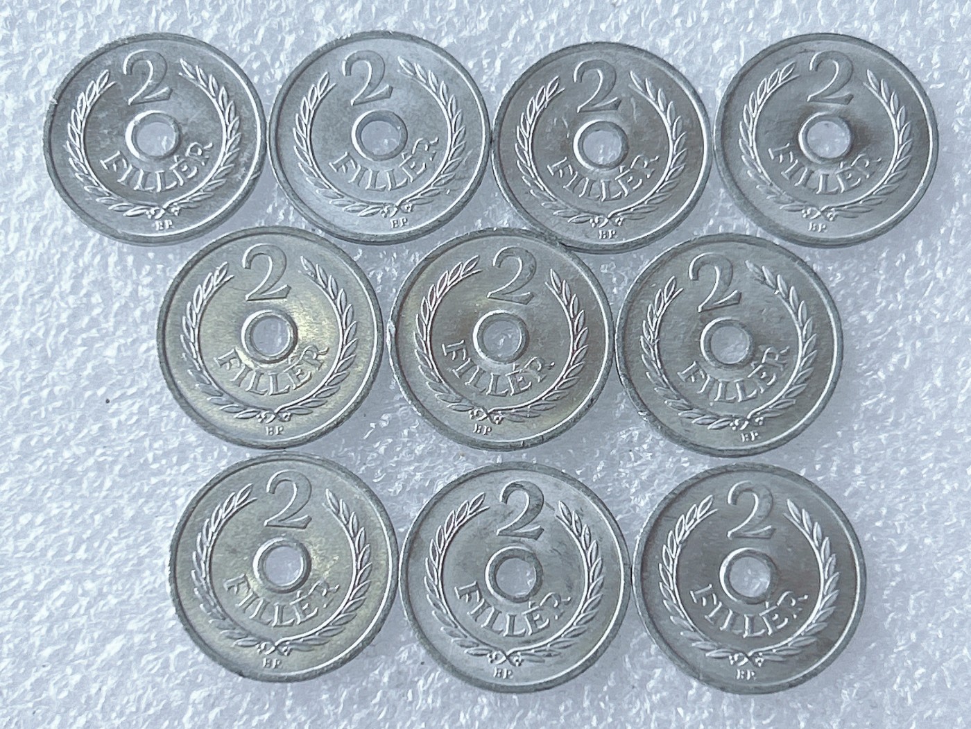 第一海外回流一元起拍收藏 散币专场 第65期 匈牙利2费勒铝币 10枚