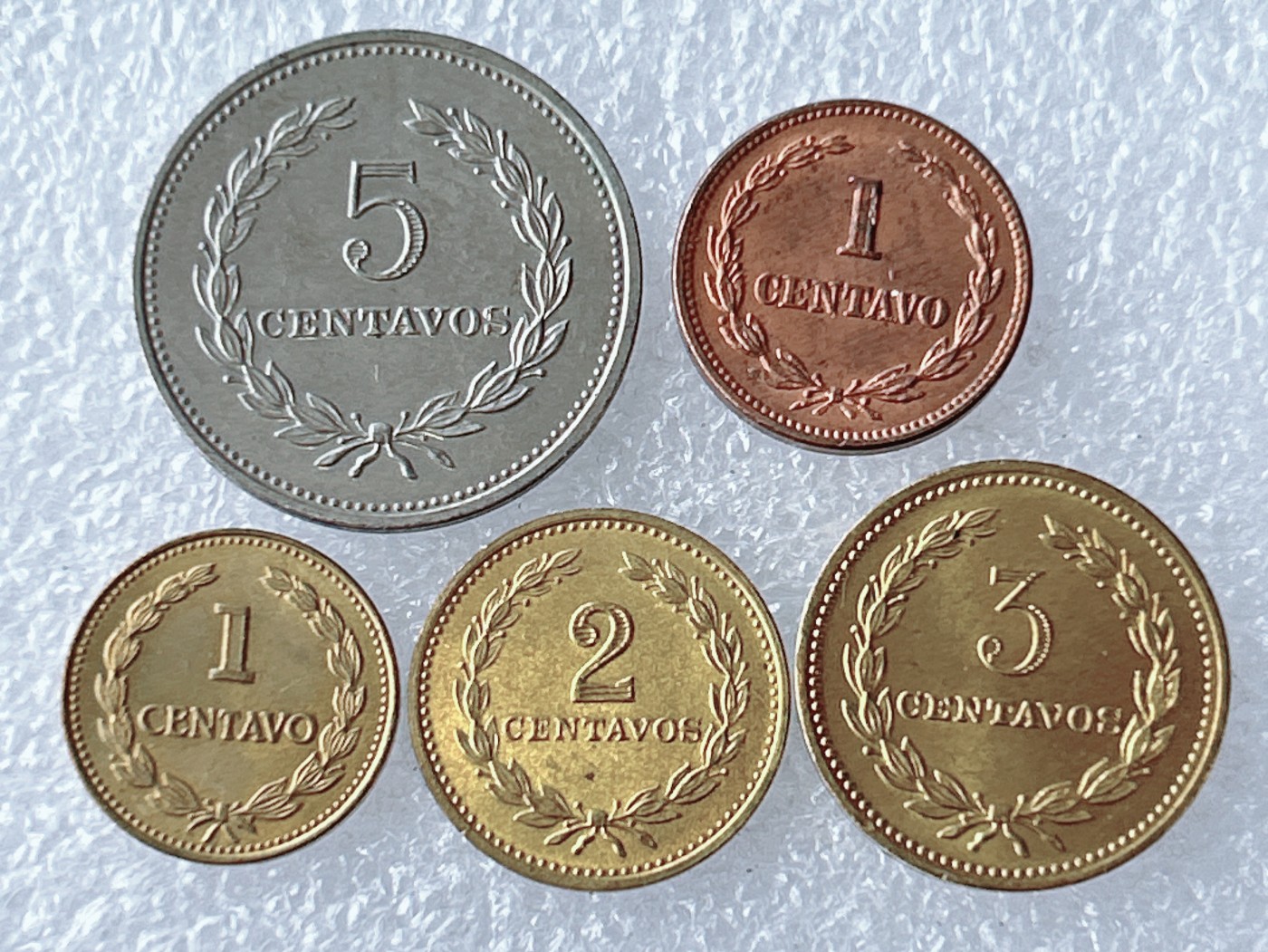 第一海外回流一元起拍收藏 散币专场 第65期 萨尔瓦多硬币 5枚