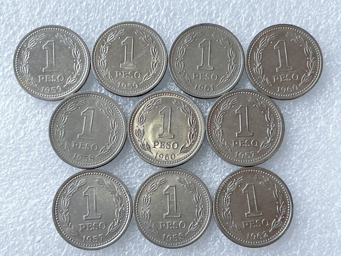 第一海外回流一元起拍收藏 散币专场 第65期 阿根廷1比索 10枚