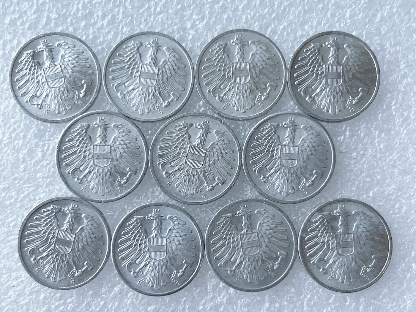 第一海外回流一元起拍收藏 散币专场 第65期 奥地利2格罗申铝币 11枚